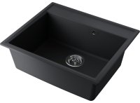 Кухонная мойка OMOIKIRI Daisen 60-BL 4993622 60x51 из искусственного гранита, черный