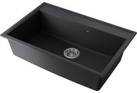 Кухонная мойка OMOIKIRI Daisen 77-BL 4993630 77x51 из искусственного гранита, черный