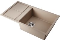 Кухонная мойка OMOIKIRI Sumi 86-SA 4993648 86x50 из искусственного гранита, бежевый