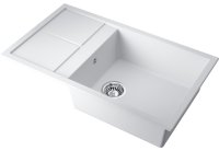Кухонная мойка OMOIKIRI Sumi 86-WH 4993649 86x50 из искусственного гранита, белый