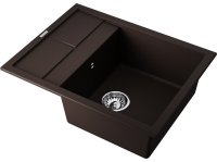 Кухонная мойка OMOIKIRI Sumi 65-DC 4993674 65x50 из искусственного гранита, темный шоколад