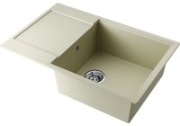 Кухонная мойка OMOIKIRI Daisen 78-LB-BE 4993686 78x51 из искусственного гранита, ваниль