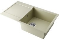 Кухонная мойка OMOIKIRI Daisen 86-BE 4993694 86x50 из искусственного гранита, ваниль