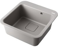 Кухонная мойка OMOIKIRI Tasogare 51-GR 4993740 51x51 из искусственного гранита, leningrad grey