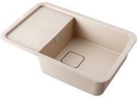 Кухонная мойка OMOIKIRI Tasogare 78-SA 4993751 78x51 из искусственного гранита, бежевый