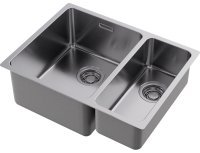 Кухонная мойка OMOIKIRI Tadzava 58-2-U/I-IN-L 4993774 58x44 стальная, сталь