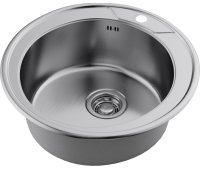 Кухонная мойка OMOIKIRI Asida 51-IN 4993785 51x51 стальная, сталь