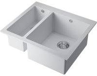 Кухонная мойка OMOIKIRI Bosen 59-2A-WH 4993823 59x50 из искусственного камня, белый