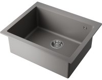Кухонная мойка OMOIKIRI Bosen 61A-GR 4993825 61x50 из искусственного камня, leningrad grey