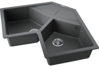 Кухонная мойка OMOIKIRI Sumi 83C-PL 4993860 102.1x83 из искусственного гранита, платина