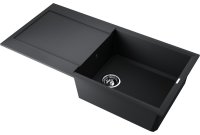 Кухонная мойка OMOIKIRI Sakaime 100-BL 4993884 100x50 из искусственного гранита, черный