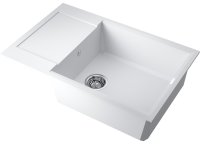 Кухонная мойка OMOIKIRI Sakaime 78-LB-WH 4993903 78x50 из искусственного гранита, белый