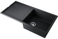 Кухонная мойка OMOIKIRI Tedori 100-BL 4993916 100x51 из искусственного гранита, черный