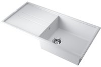Кухонная мойка OMOIKIRI Tedori-100-WH 4993919 100x51 из искусственного гранита, белый