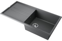 Кухонная мойка OMOIKIRI Tedori-100-PL 4993923 100x51 из искусственного гранита, платина