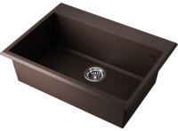 Кухонная мойка OMOIKIRI Tedori 68-DC 4993968 68x50 из искусственного гранита, темный шоколад