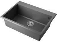 Кухонная мойка OMOIKIRI Tedori 68-PL 4993971 68x50 из искусственного гранита, платина
