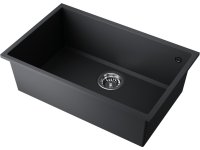 Кухонная мойка OMOIKIRI Tedori 66-U-BL 4993972 66x42 из искусственного гранита, черный