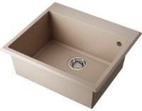 Кухонная мойка OMOIKIRI Tedori-57-SA 4993982 57x51 из искусственного гранита, бежевый