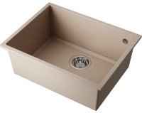 Кухонная мойка OMOIKIRI Tedori 54-U-SA 4993990 55x42 из искусственного гранита, бежевый
