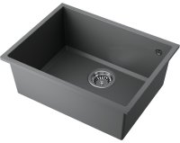 Кухонная мойка OMOIKIRI Tedori 54-U-PL 4993995 55x42 из искусственного гранита, платина