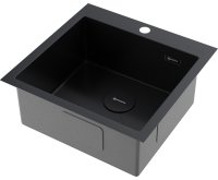 Кухонная мойка OMOIKIRI Akisame 51-GB 4997013 51x51 стальная, графит