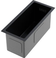 Кухонная мойка OMOIKIRI Taki 20-U/IF-GB 4997015 20x44 стальная, графит