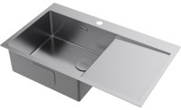 Кухонная мойка OMOIKIRI Akisame 86-IN-L Side 4997031 86x51 стальная, сталь