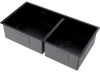 Кухонная мойка OMOIKIRI Taki 85-2-LB-U/IF-GB Side 4997039 85x44 стальная, графит