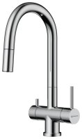 Смеситель для кухни OMOIKIRI Akita-S C 4994330 с выдвижным шлангом и подключением фильтра, хром