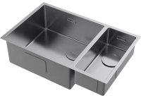 Кухонная мойка OMOIKIRI Taki 69-2-U/IF-IN-L 4997049 69.5x44 стальная, сталь