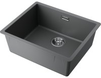 Кухонная мойка OMOIKIRI Yamakawa 55Т Integra-PL 4997268 54.8x44.8 из искусственного гранита, платина