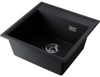 Кухонная мойка OMOIKIRI Daisen 51-BL 4997303 51x51 из искусственного гранита, черный
