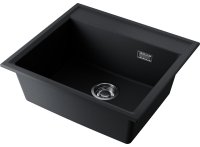 Кухонная мойка OMOIKIRI Daisen 57-BL 4997308 57x51 из искусственного гранита, черный