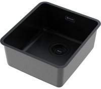 Кухонная мойка OMOIKIRI Omi 37-U/Ultra-GB 4997416 37x41.5 стальная, графит