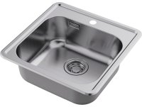 Кухонная мойка OMOIKIRI Notoro 48-SI 4997437 48.5x48.5 стальная, матовая сталь