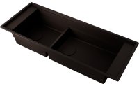 Кухонная мойка OMOIKIRI Sintesi Pro 114-2-MO 4997450 114x46 из искусственного камня, мокко