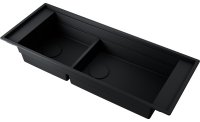 Кухонная мойка OMOIKIRI Sintesi Pro 114-2-GB 4997451 114x46 из искусственного камня, графит