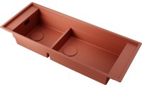 Кухонная мойка OMOIKIRI Sintesi Pro 114-2-CN 4997452 114x46 из искусственного камня, canyon