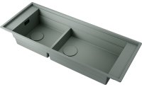 Кухонная мойка OMOIKIRI Sintesi Pro 114-2-WG 4997453 114x46 из искусственного камня, wind green