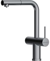 Смеситель для кухни OMOIKIRI Karatsu-S BN 4994589 с выдвижным шлангом и подключением фильтра, нержавеющая сталь