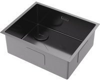 Кухонная мойка OMOIKIRI Taki 54-U/IF-L-GM Side SF 4997581 54x44 стальная, вороненая сталь