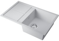 Кухонная мойка OMOIKIRI Sumi 79A-WH 4997096 79x50 из искусственного камня, белый