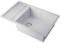 Кухонная мойка OMOIKIRI Sumi 78A-LB-WH 4997100 78x50 из искусственного камня, белый