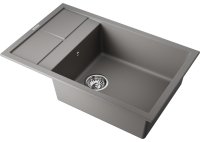 Кухонная мойка OMOIKIRI Sumi 78A-LB-GR 4997102 78x50 из искусственного камня, leningrad grey