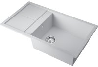Кухонная мойка OMOIKIRI Sumi 86A-WH 4997104 86x50 из искусственного камня, белый