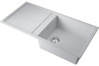 Кухонная мойка OMOIKIRI Sumi 100A-WH 4997108 100x50 из искусственного камня, белый
