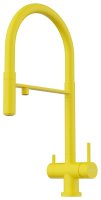 Смеситель для кухни OMOIKIRI Kanto SL 4994429 с гибким изливом и подключением фильтра, sicilian lemon