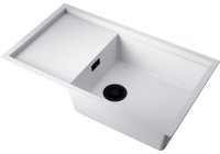 Кухонная мойка OMOIKIRI Sintesi 86-WH 4997131 86x50 из искусственного камня, белый