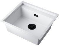 Кухонная мойка OMOIKIRI Sintesi 57-WH 4997141 57x50 из искусственного камня, белый